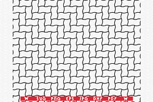 SVG Wavy Black Lines, Seamless, a Pattern Graphic by DesignStudioRM
