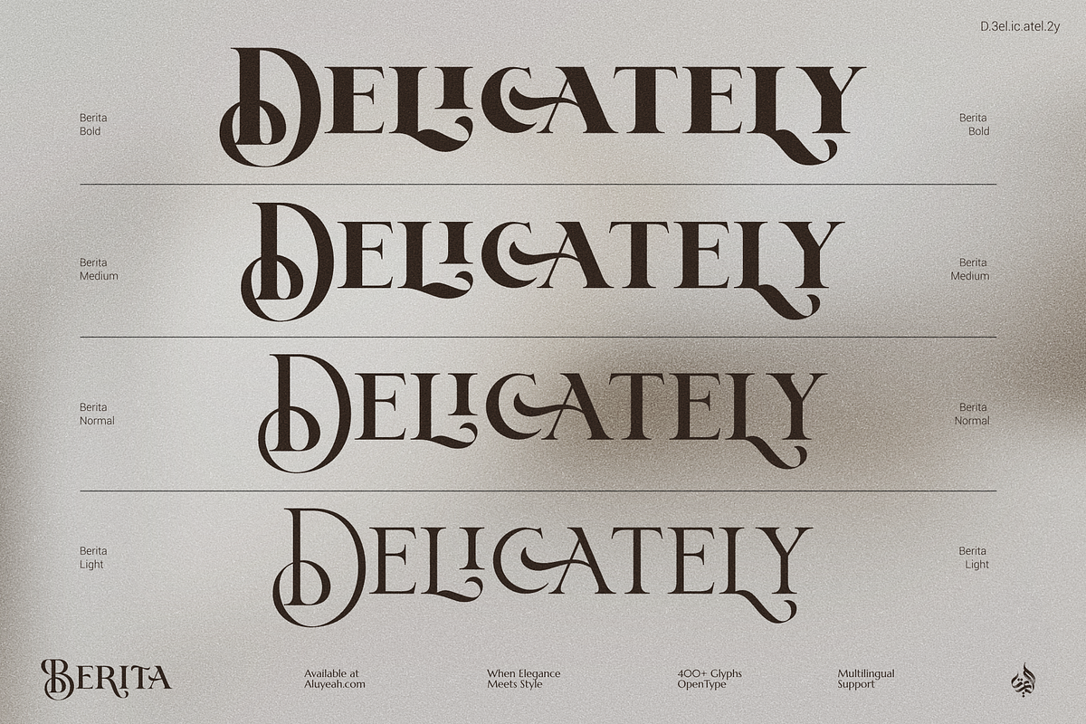 Berita, a Serif Font by Aluyeah Studio (Photo 2 of 15)