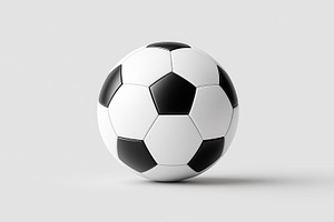 Football ball on white background, a Sports & Recreation Photo by MistyDay