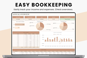 Bookkeeping Spreadsheet Template, a Templates & Theme by MondaySpark