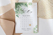 Save the Date Template Calendar Wedd, an Invitation Template by PawGraphic (Thumbnail 6 of 10)