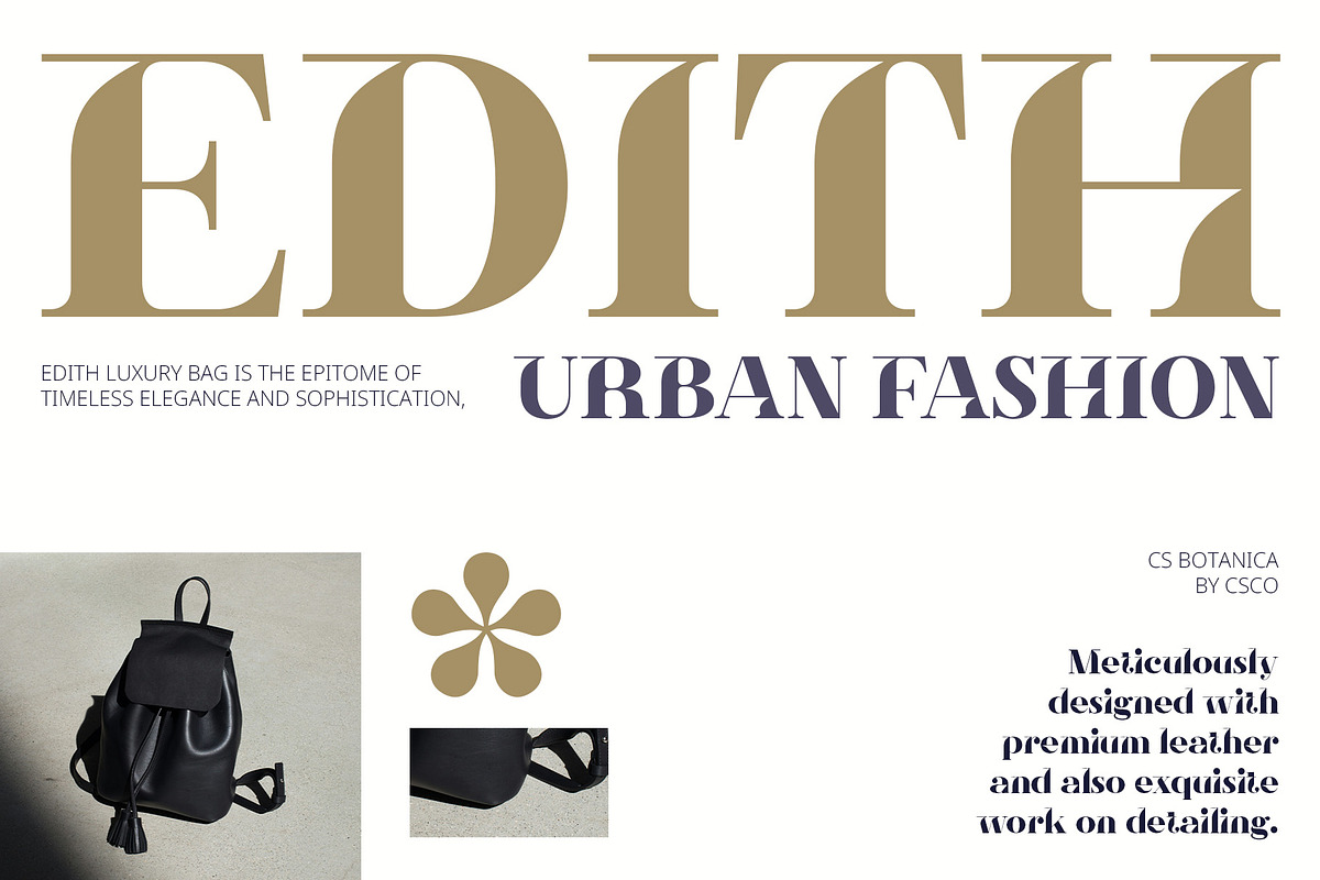CS Botanica – Elegant Font, a Serif Font by Craft Supply Co. (Photo 3 of 8)