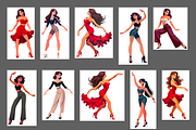 Vector Dancing Women Illustrations, a Person Illustration by Art of Sun (Thumbnail 2 of 3)