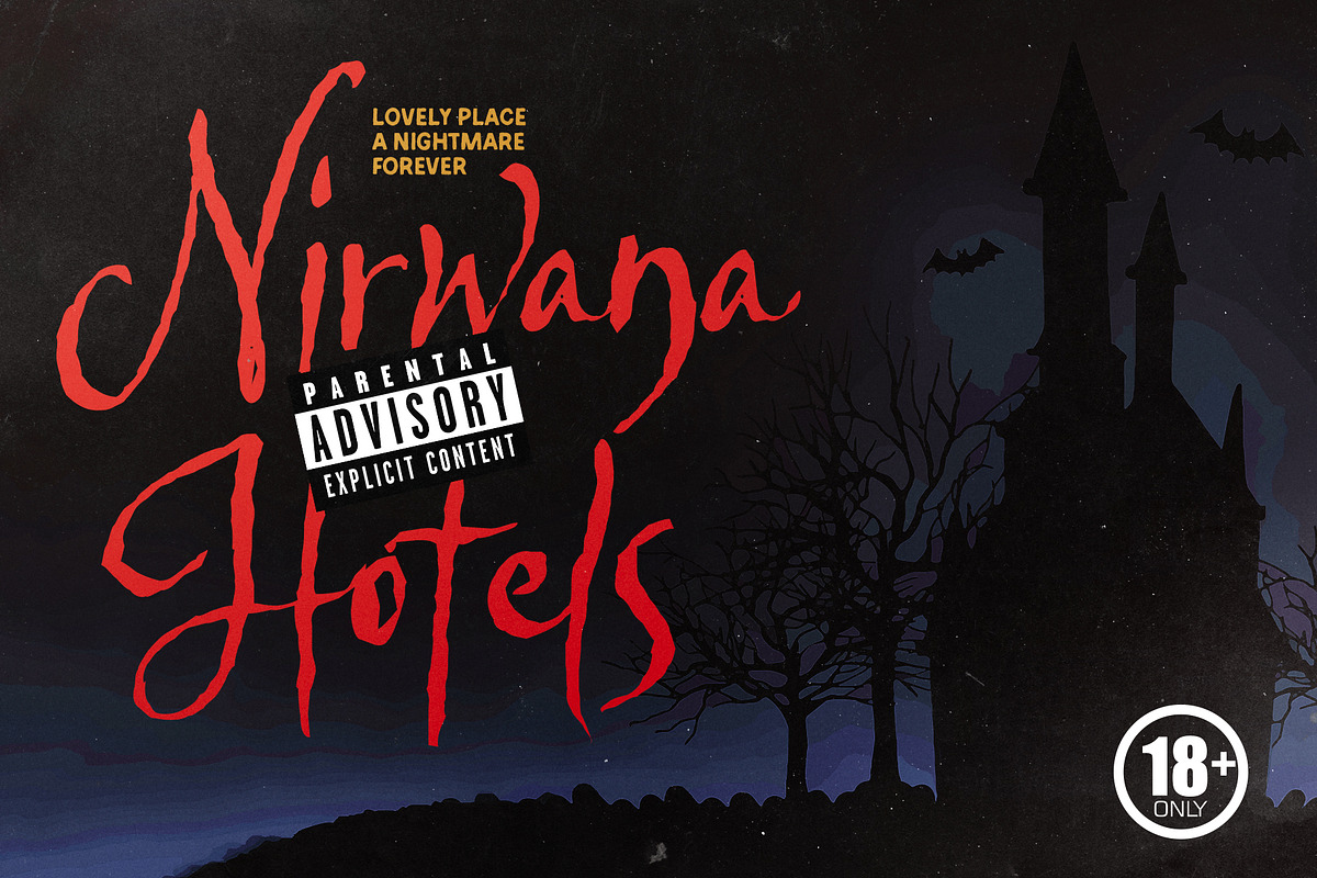 Gothic Saturday - Creepy Script Font, a Script Font by Sarid Ezra (Photo 8 of 9)