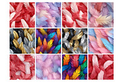 Feathers Seamless Pattern, a Pattern Graphic by Forhadx5 (Thumbnail 5 of 19)