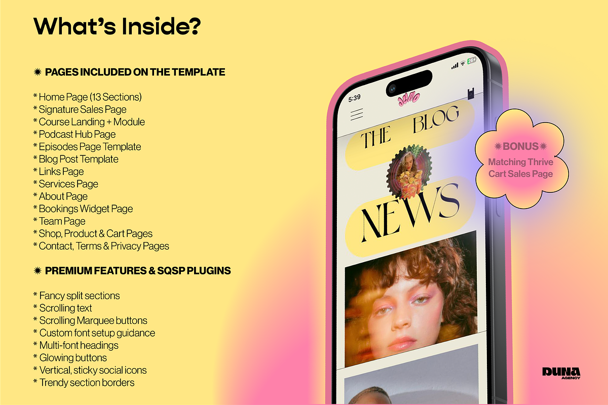 Premium Squarespace Template - JUNO, a Squarespace Template by dunagency (Photo 7 of 9)
