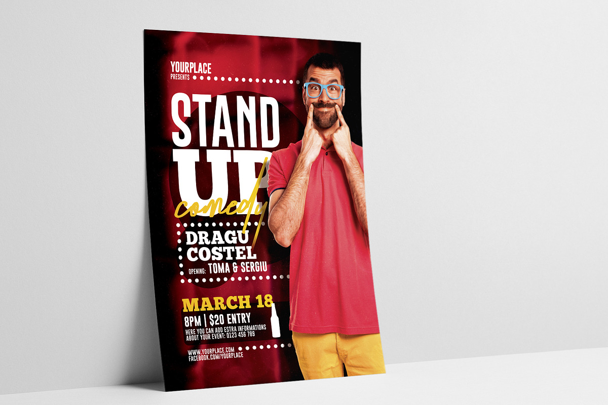 Stand Up Comedy Flyer, a Flyer Template by Mariux (Photo 1 of 2)