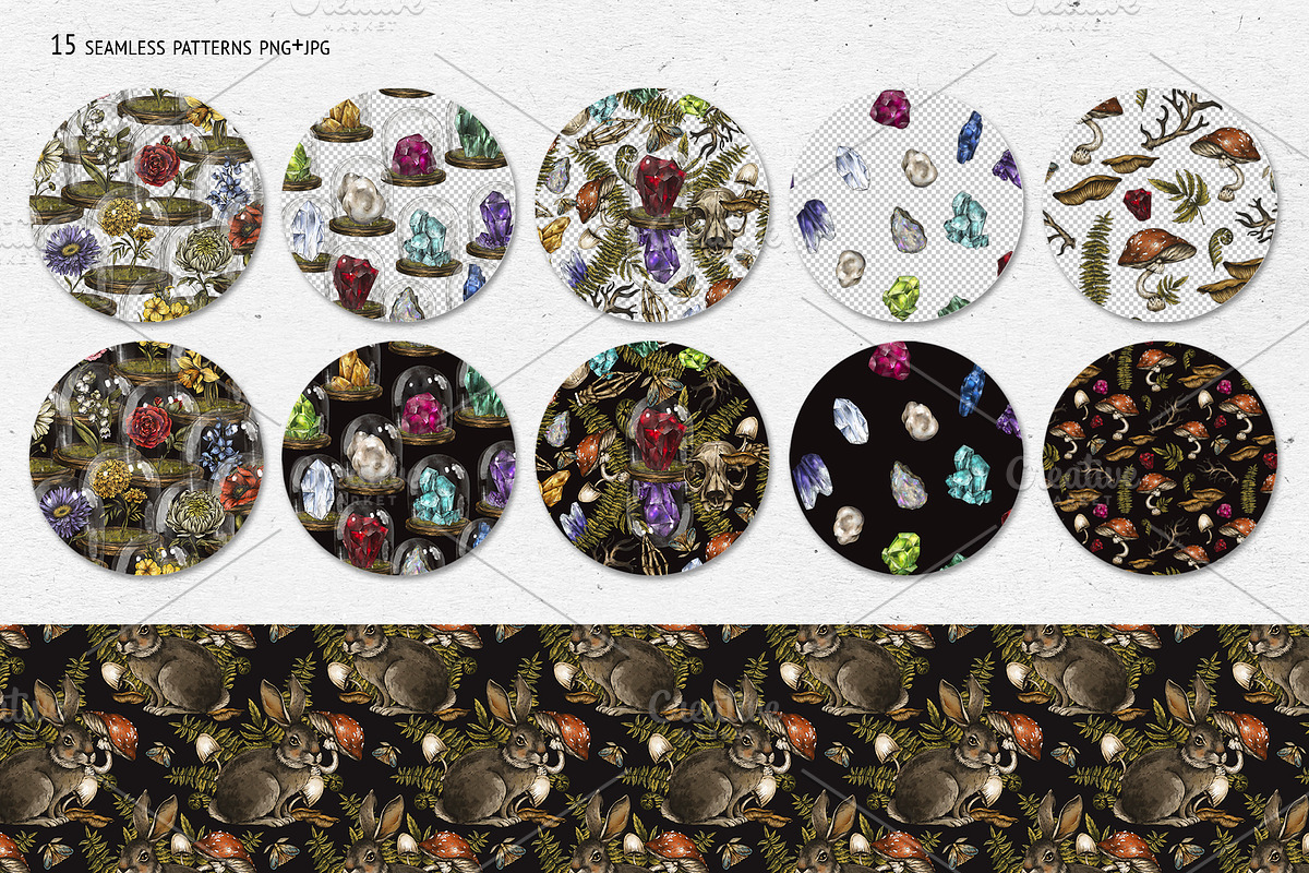 Birth Flowers & Birthstone Clipart, an Illustration by Belusuab (Photo 12 of 16)
