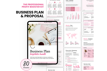 Business plan template canva
