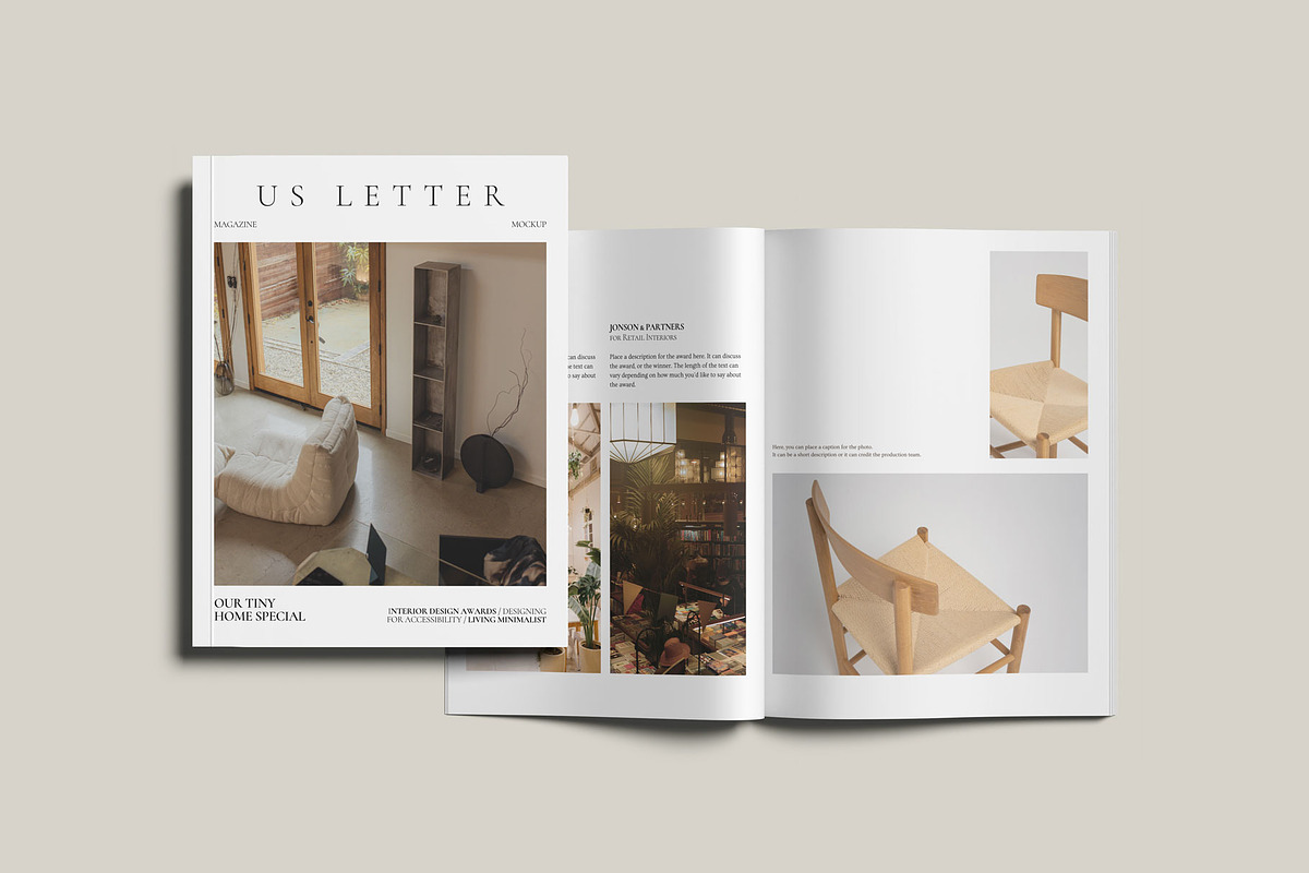 US Letter Magazine Mockup, a Books & Magazine Mockup by Jestdio (Photo 2 of 17)