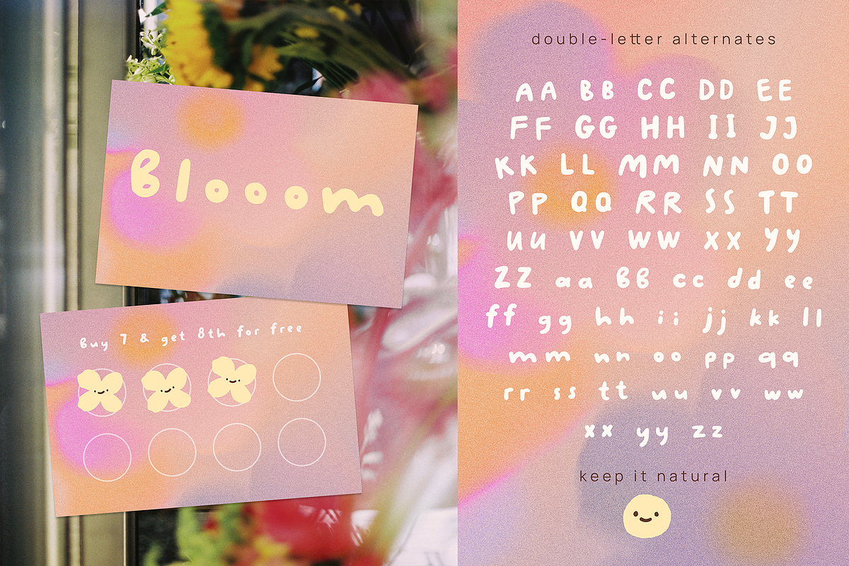 Muddle - handwritten font, a Handwritten Font by kondratya (Photo 6 of 7)