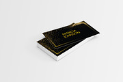 Black Gold Wedding Invitation Suite, an Invitation Template by Elegrad Design Agency (Thumbnail 6 of 9)