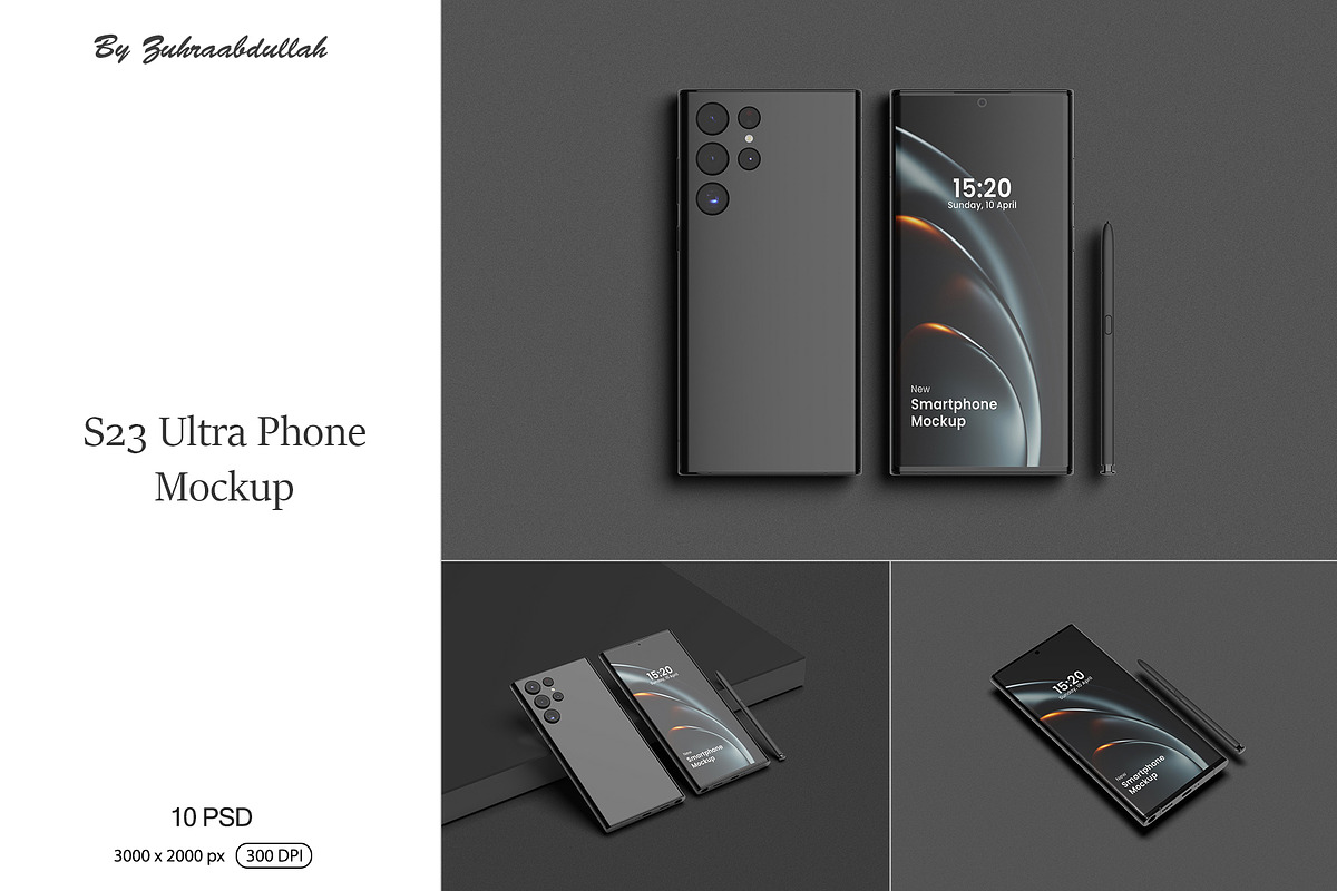 S23 Ultra Phone Mockup, an Android Mockup by zuhraabdullah (Photo 1 of 6)
