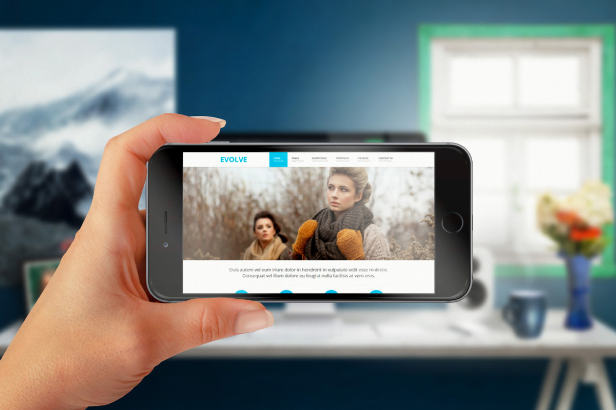 iPhone 6S Plus Office Mockup, an iPhone Mockup by RSplaneta (Photo 4 of 6)