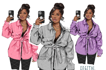Fashion Girl Trendy Outfit