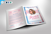 Floral Funeral Program Template, a Flyer Template by Epickita (Thumbnail 1 of 3)