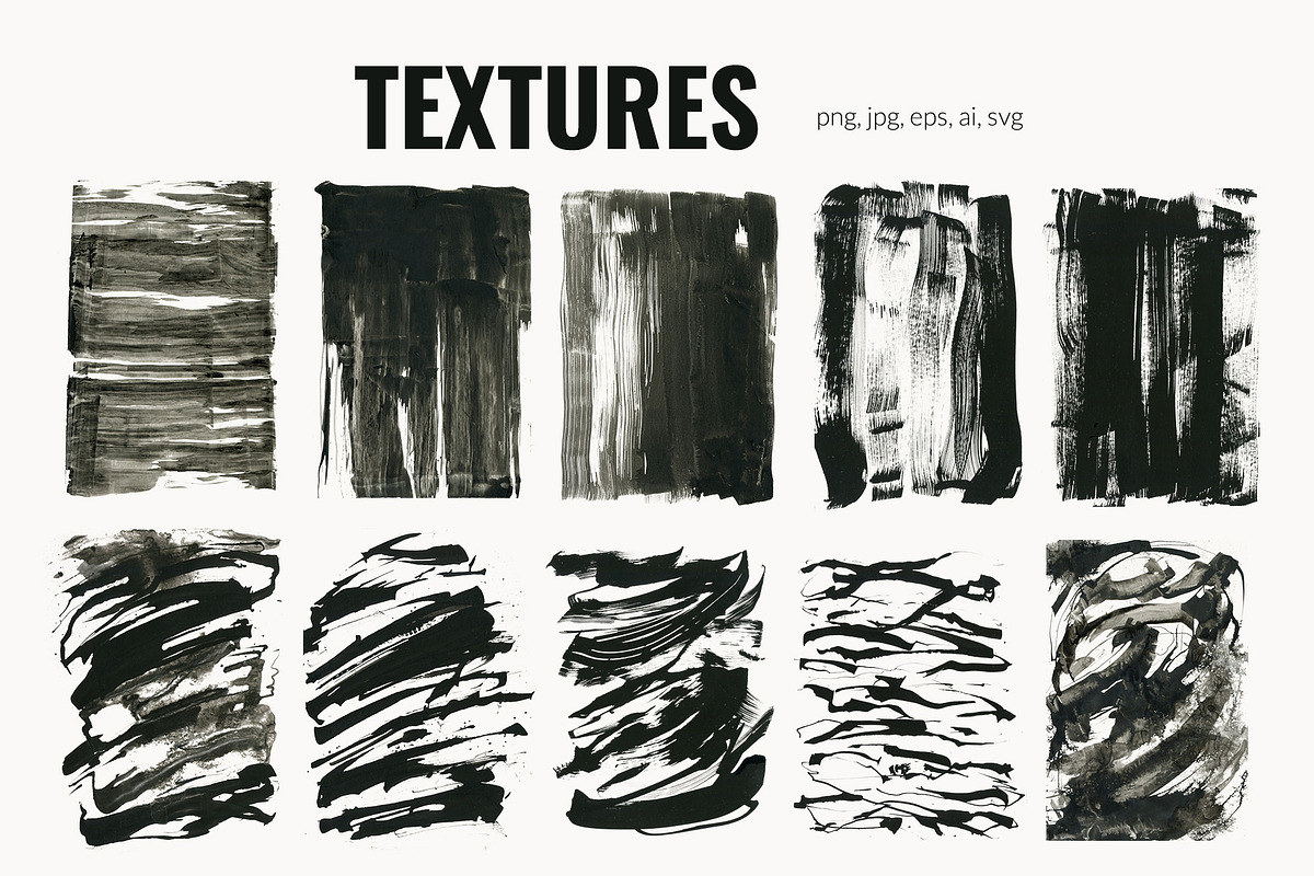 Grunge Ink textures background, a Texture Graphic by Yuliya Derbisheva (Photo 6 of 12)
