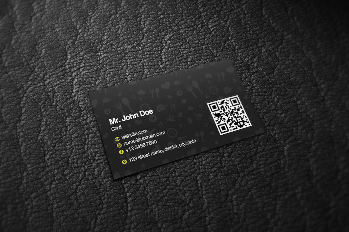 Food Love Business Cards, a Business Card Template by Rafael Oliveira (Photo 3 of 5)