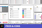 Pros & Cons PowerPoint Templates, a Presentation Template by Warna Works (Thumbnail 1 of 7)