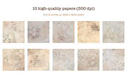 Vintage Papers Collection, a Wallpaper Graphic by Digitaliya (Thumbnail 10 of 10)