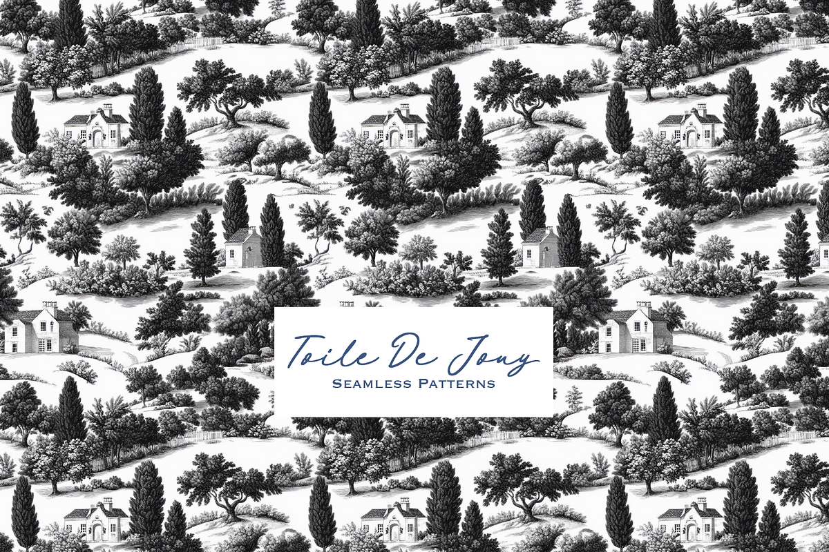 Toile De Jouy Patterns, a Pattern Graphic by Digital Museum