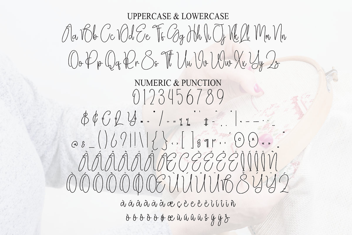 Embroidery Signature | Script Font, a Handwritten Font by Scratchones (Photo 7 of 9)