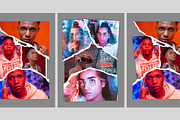 Photo Collage with Torn Effect, a Books & Magazine Mockup by Weape Studio (Thumbnail 2 of 5)