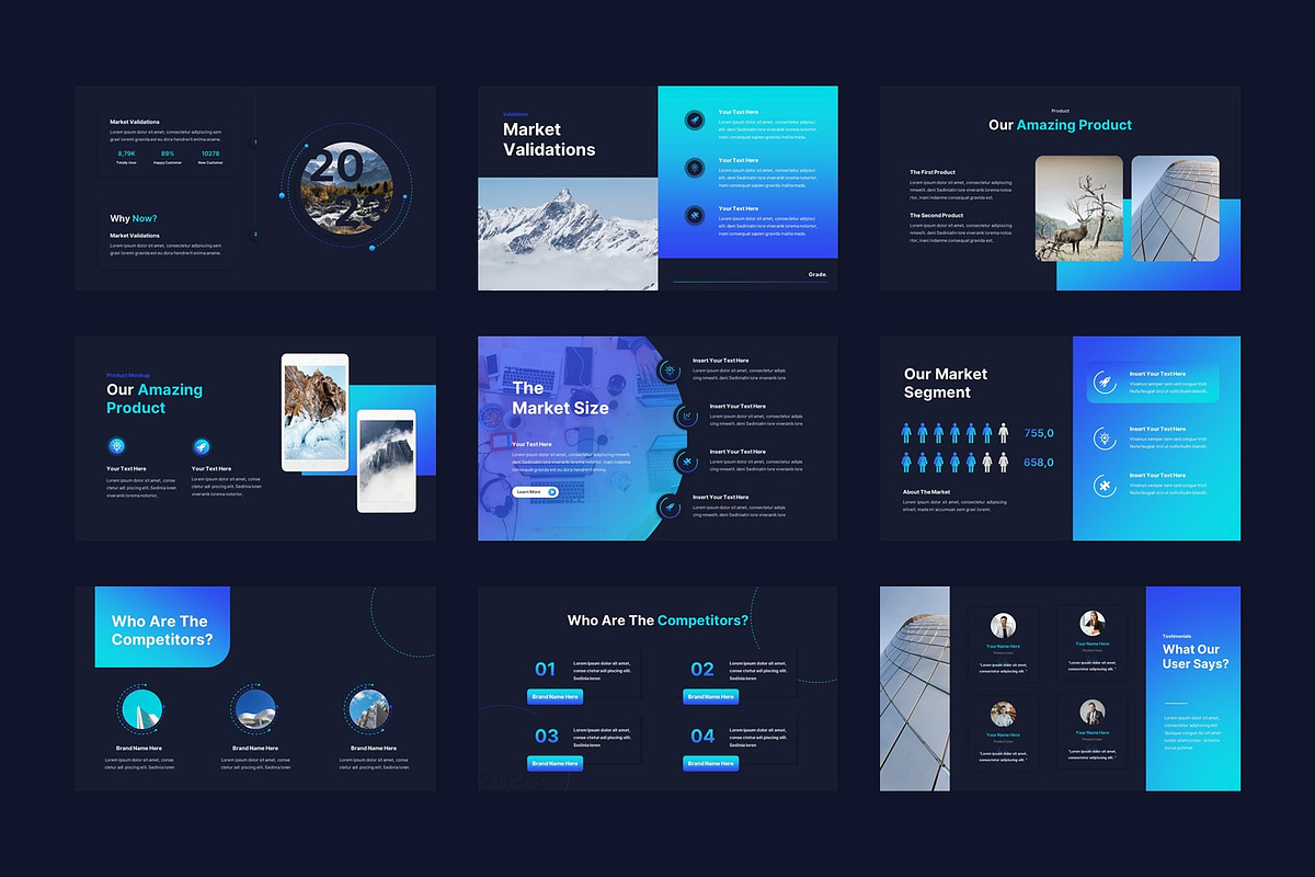 Grade Pitch Deck Powerpoint Template, a Presentation Template by BumbleGraph Studio (Photo 7 of 9)