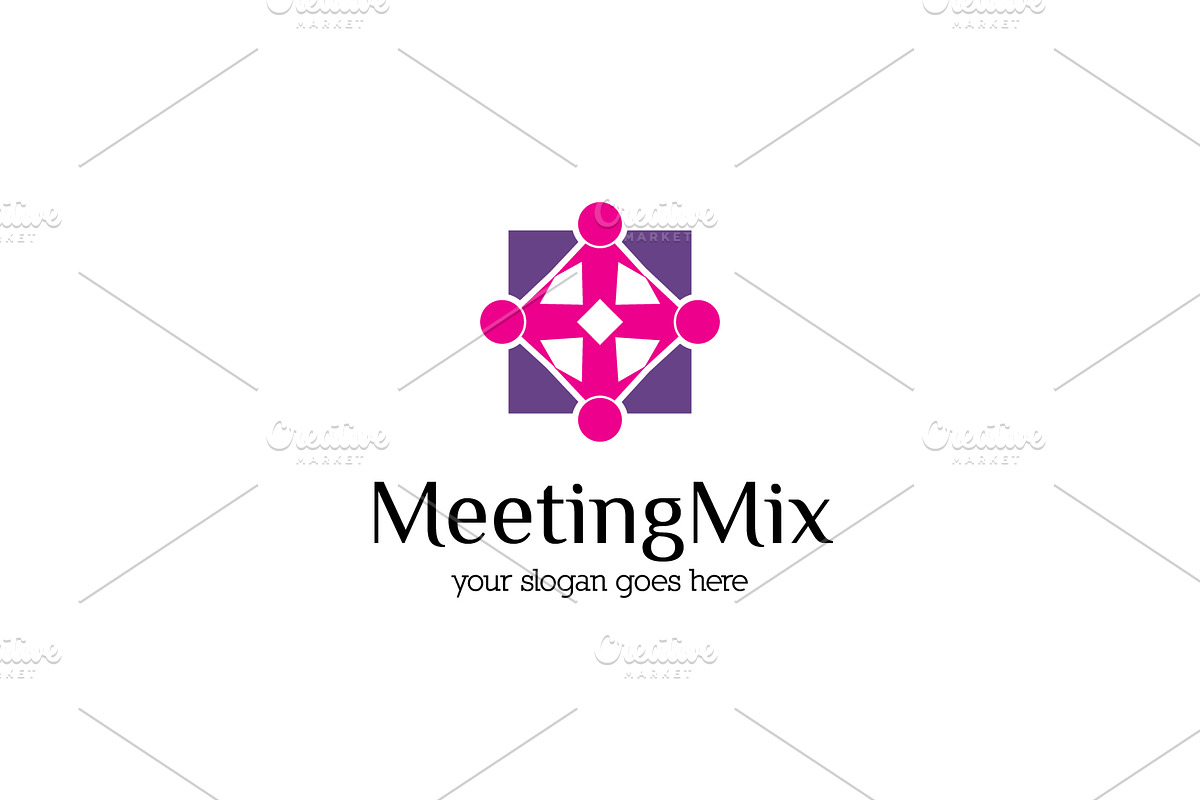 Meeting Mix Logo Template, a Branding & Logo Template by mesuka (Photo 2 of 2)