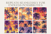 8 Sunset Serenade Seamless Patterns, a Pattern Graphic by Inknfolly (Thumbnail 2 of 3)