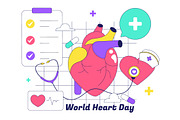 10 World Heart Day Illustration, a Healthcare Illustration by denayunebgt (Thumbnail 4 of 4)