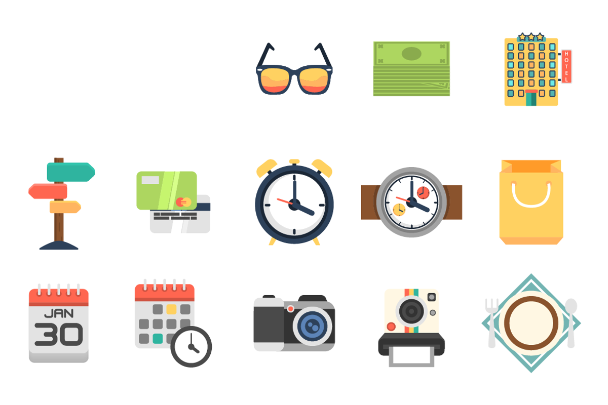 101 Travel Flat Icons, an Icon by Flat Icons (Photo 5 of 10)