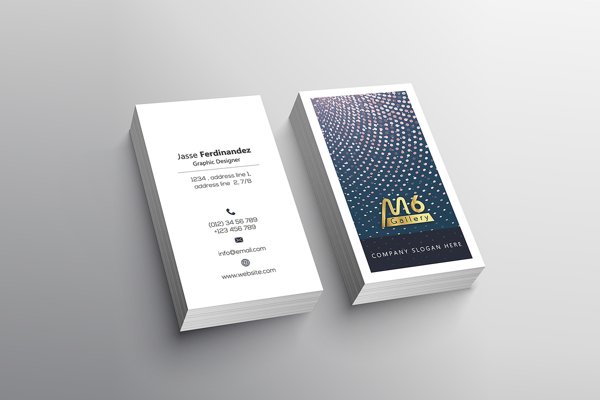 Abstract Business Card Template- S09, a Business Card Template by M6 Gallery (Photo 4 of 5)