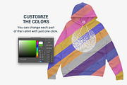 Bella Canvas 3719 Hoodie Mockups, a Hoody Mockup by GraphicHero (Thumbnail 5 of 9)