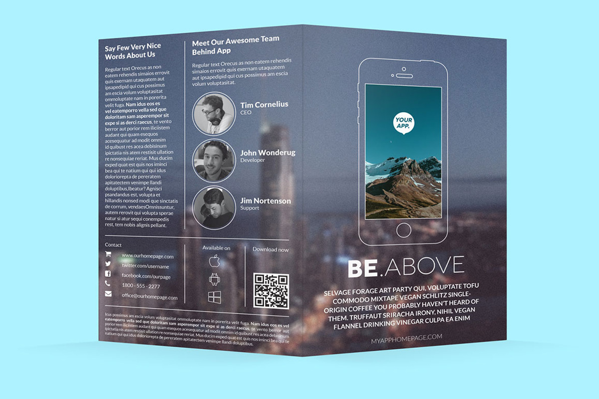 iApp - Bifold Brochure, a Brochure Template by IndieStock (Photo 3 of 5)