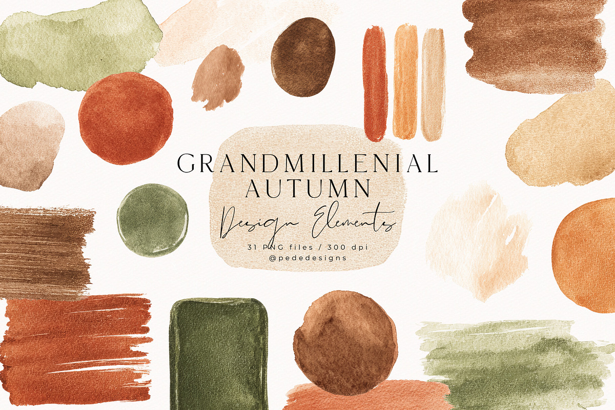 Grandmillenial Autumn Collection, a Seasonal Illustration by PeDe Designs (Photo 19 of 33)