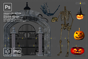 Halloween overlay, photoshop overlay, an Object Graphic by 2SUNS (Thumbnail 4 of 9)