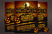 Halloween Party Vector Flyer, a Flyer Template by llassety (Thumbnail 1 of 4)