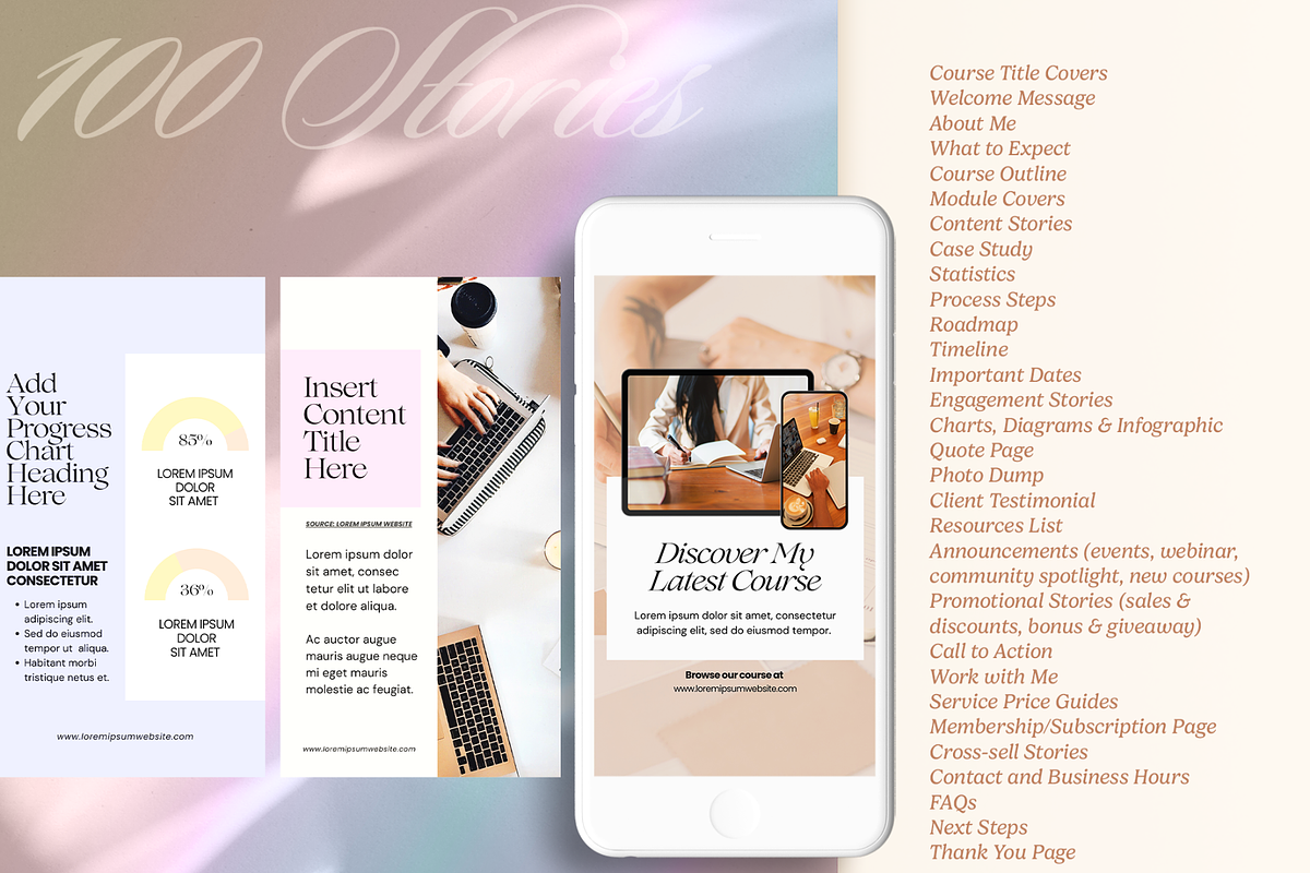 IRIS Course Creator Posts & Stories, a Social Media Template by Creatif Foundry (Photo 5 of 8)