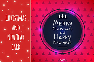 Christmas and New year card
