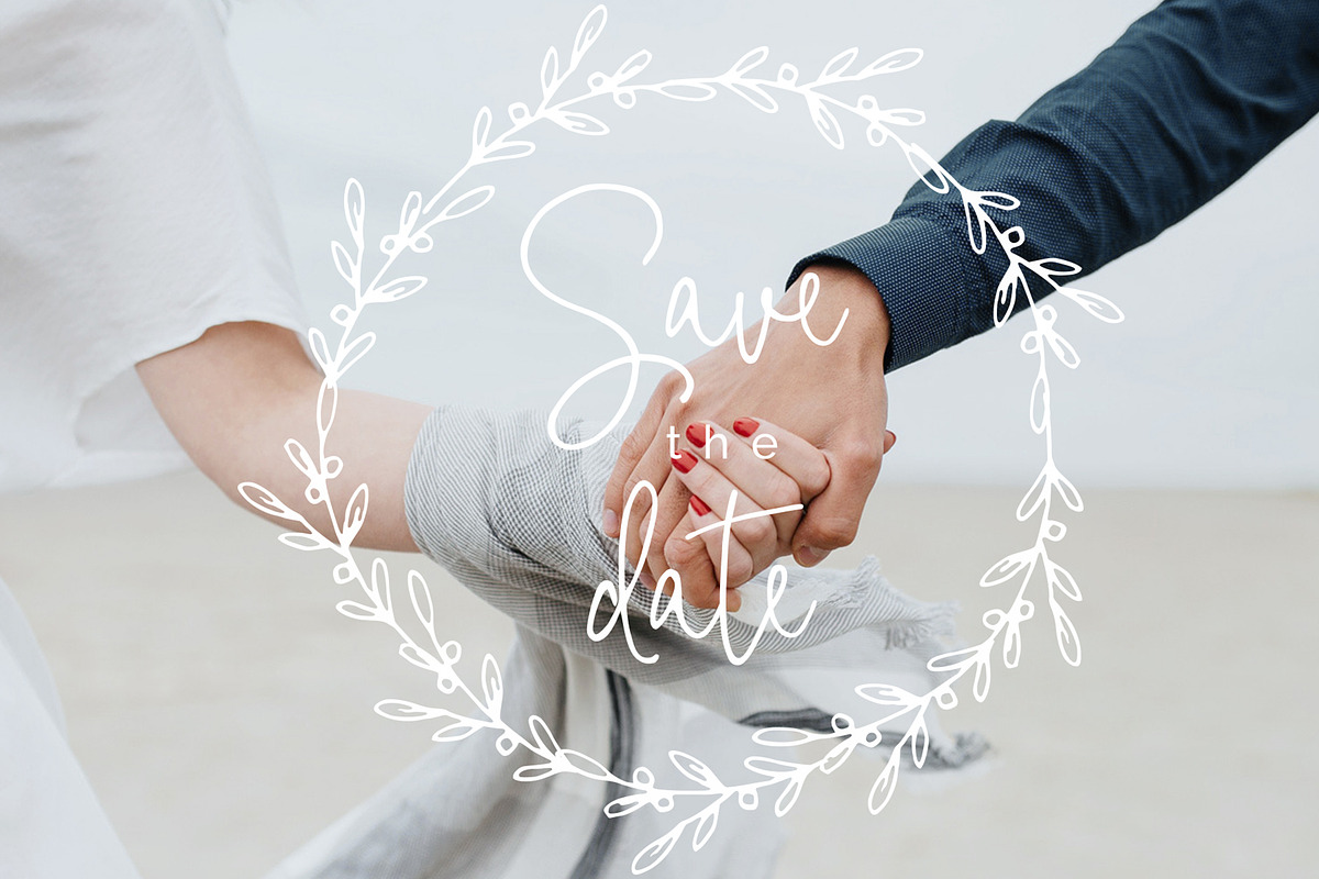 Bright Side script font & logos preview 6