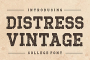 Distress Vintage, a Slab Serif Font by Fourteen Letter (Thumbnail 1 of 6)