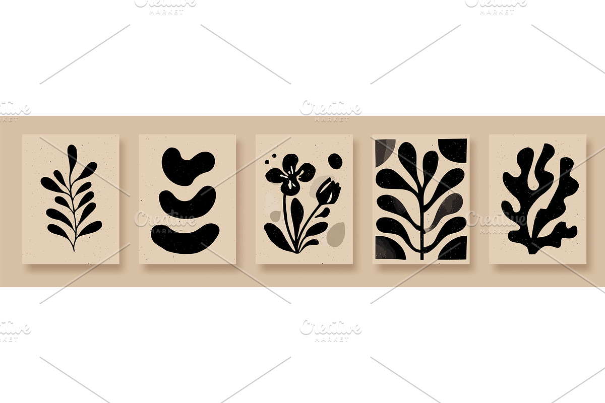 Matisse floral posters. Abstract, an Illustration by Stock-Smart-Start