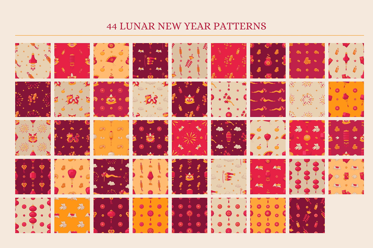 Lunar New Year Bundle, an Object Graphic by barsrsind (Photo 7 of 7)