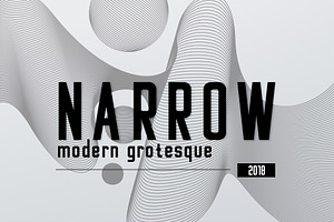 NARROW - modern grotesque font