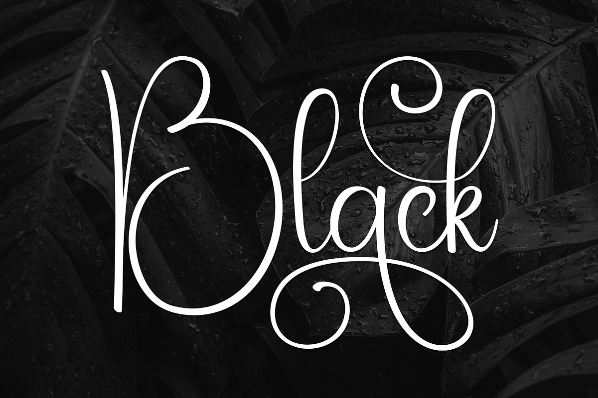 Black | Script Font, a Handwritten Font by Scratchones (Photo 1 of 9)