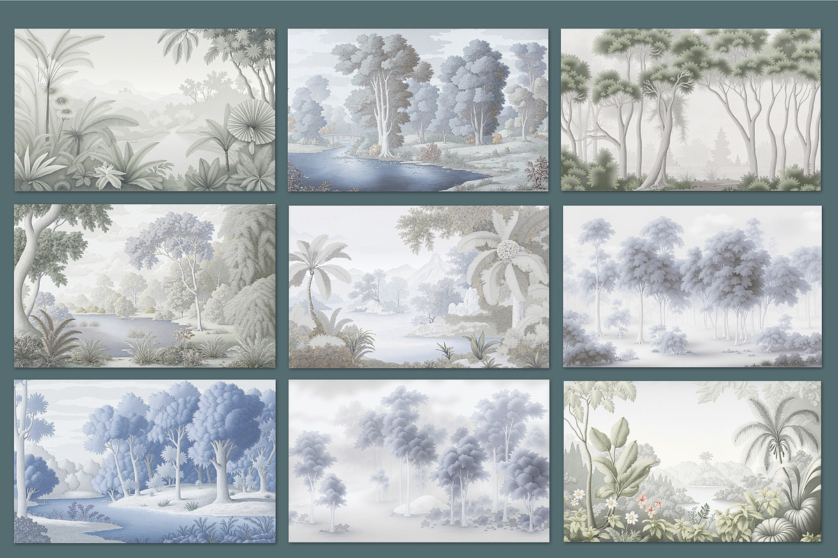 Forest Art Wallpaper Set, an Illustration by fei long (Photo 8 of 9)