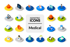 Isometric icons - Medical
