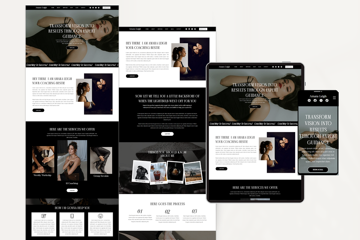 Coaching Wix Website Template preview 4