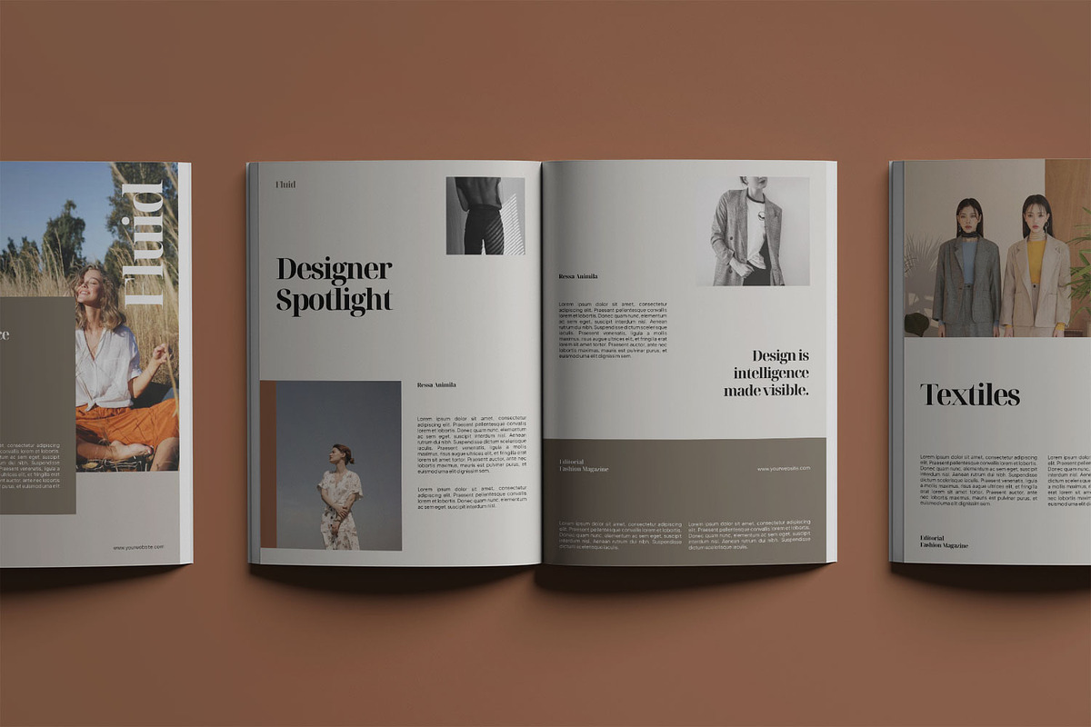 Fluid Editorial Fashion Magazine, a Magazine Template by Haps Space (Photo 4 of 8)